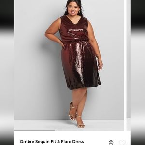 NWT Red sequin cocktail dress